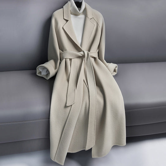 REGAL IVY WOOL OVERCOAT IN OFFWHITE