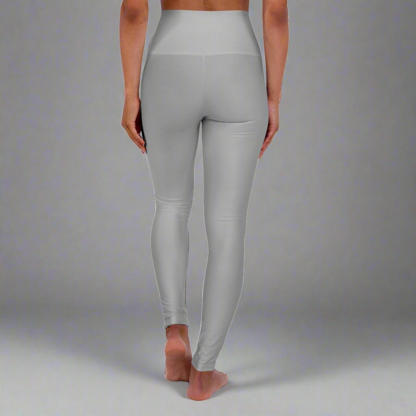 SERENA HIGH-WAISTED YOGA LEGGINGS IN GREY