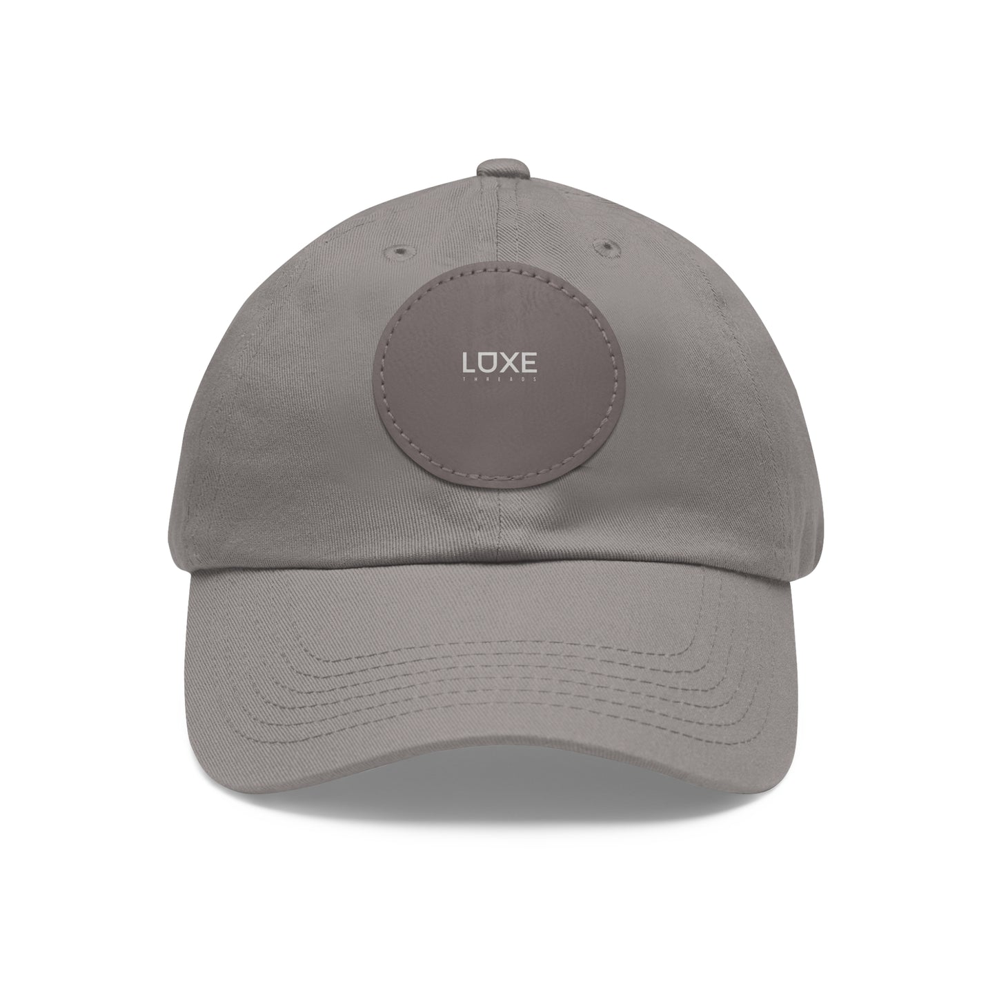 Bio-Washed Chino Twill Leather Patch Hat