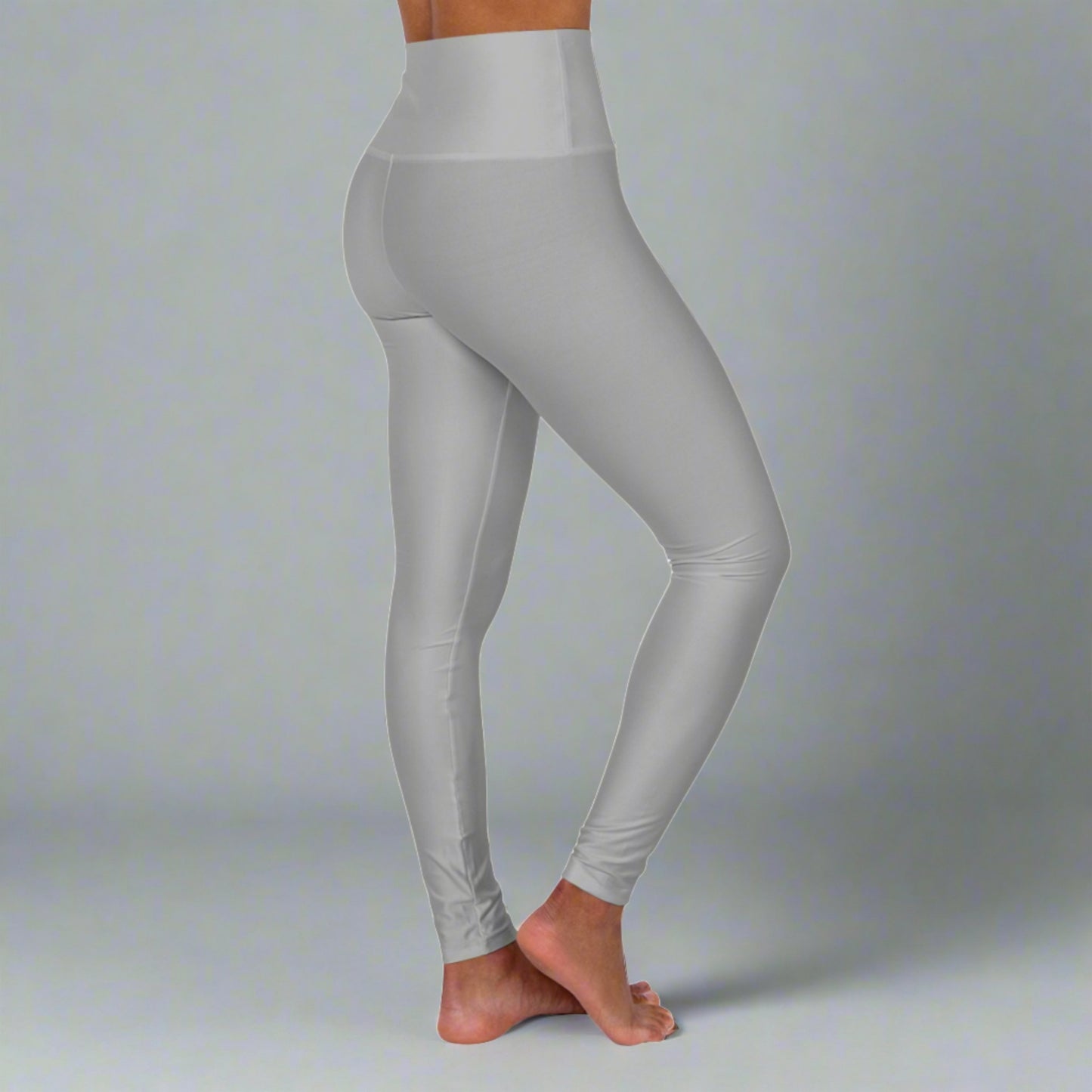 SERENA HIGH-WAISTED YOGA LEGGINGS IN GREY