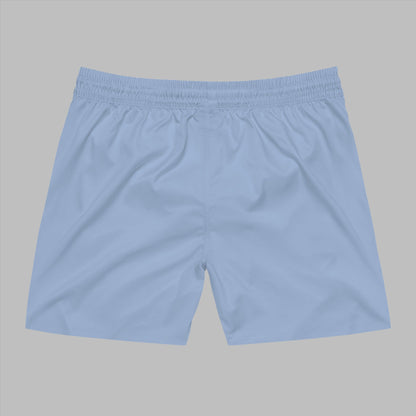 BOLD BLUE GEOMETRIC SWIMMING SHORTS