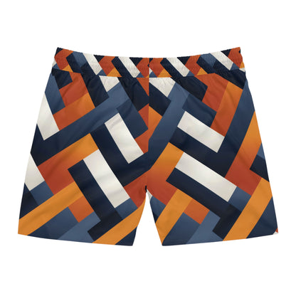 Diagonal Stripes Swim Shorts | Luxe Threads | Summer Shorts