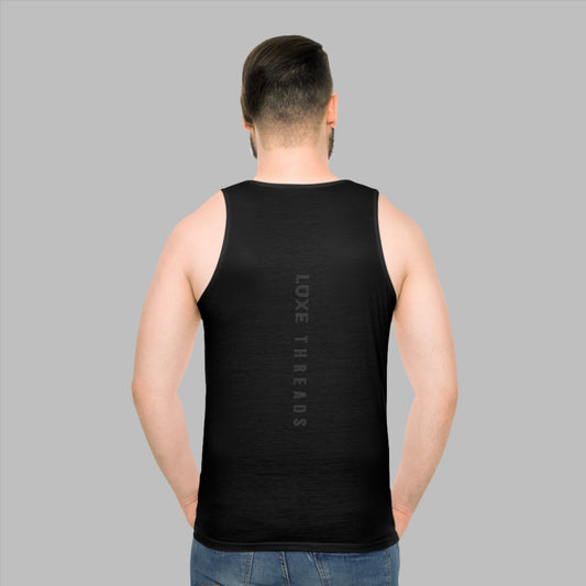 ECO-WARRIOR RECYCLED POLYESTER BLACK TANK TOP