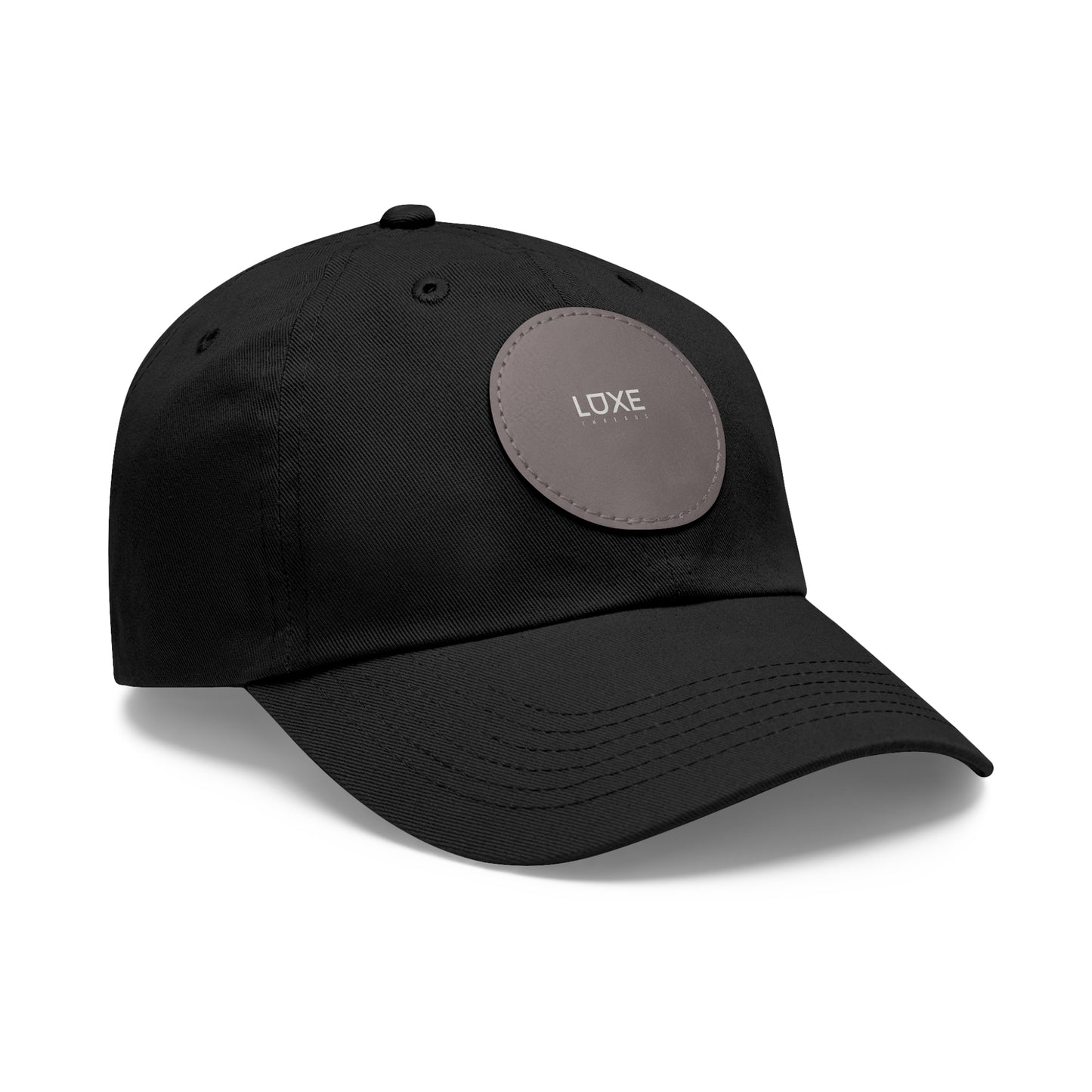 Bio-Washed Chino Twill Leather Patch Hat