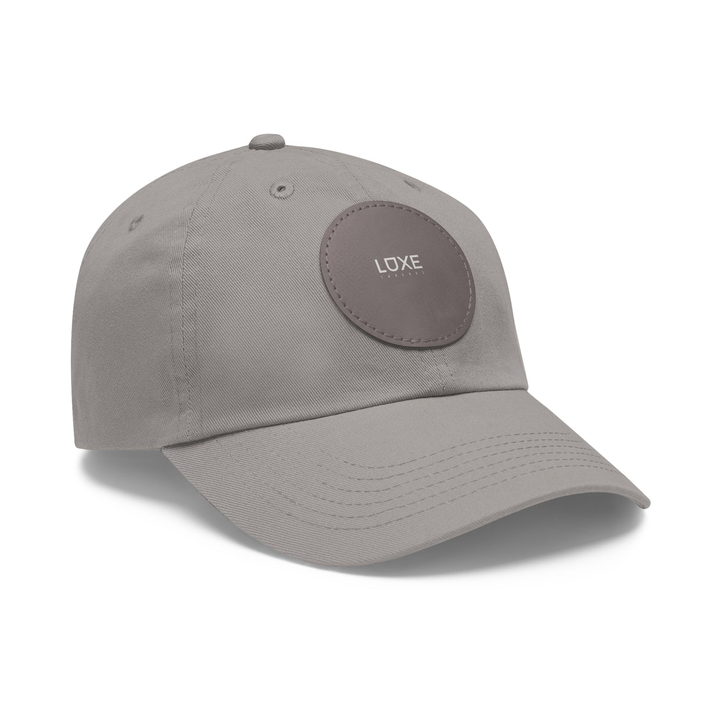 Bio-Washed Chino Twill Leather Patch Hat