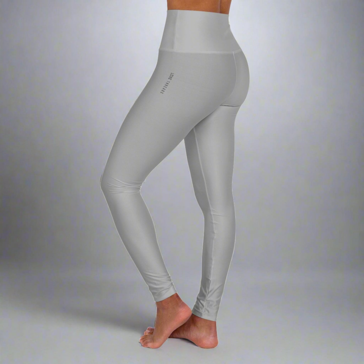 SERENA HIGH-WAISTED YOGA LEGGINGS IN GREY