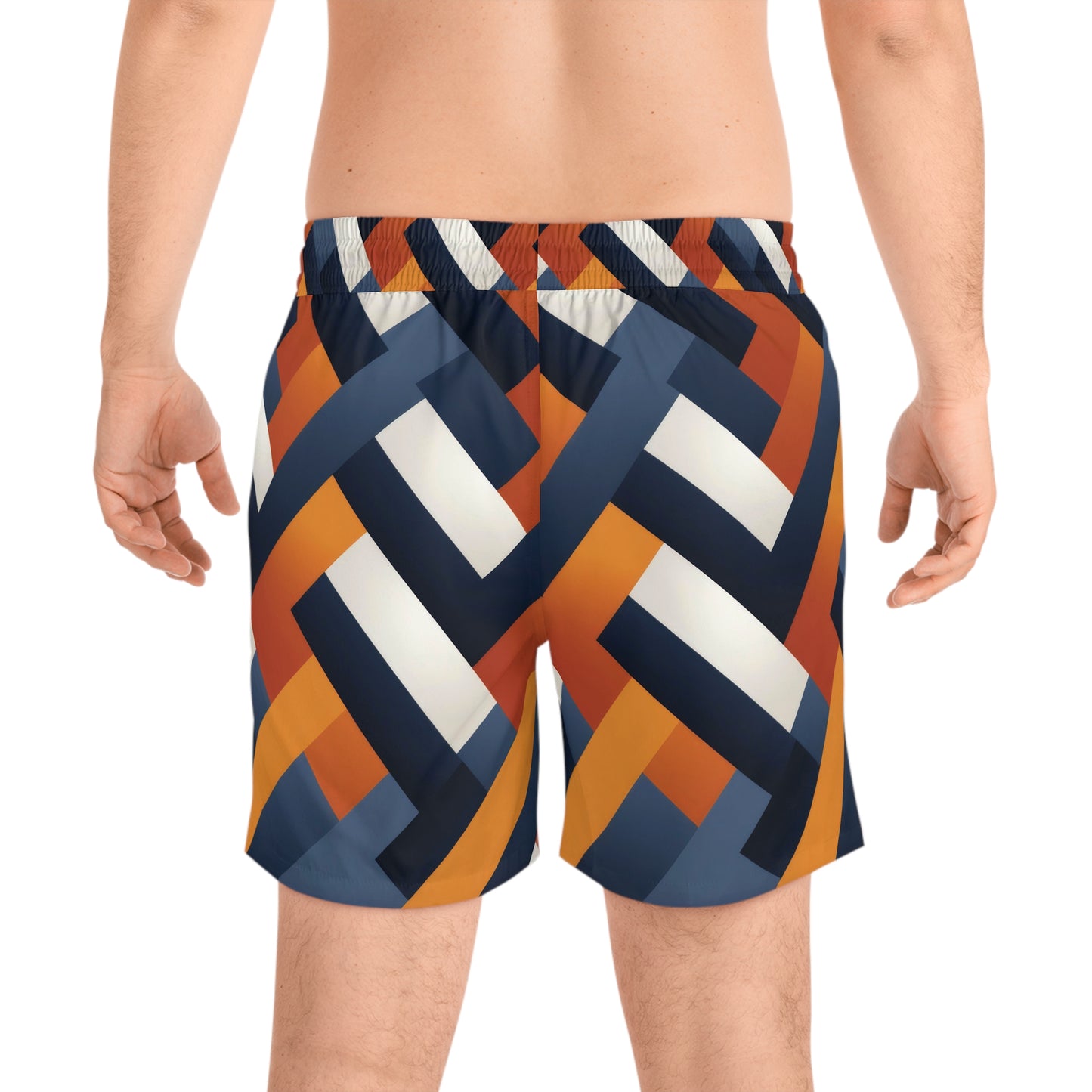 Diagonal Stripes Swim Shorts | Luxe Threads | Summer Shorts