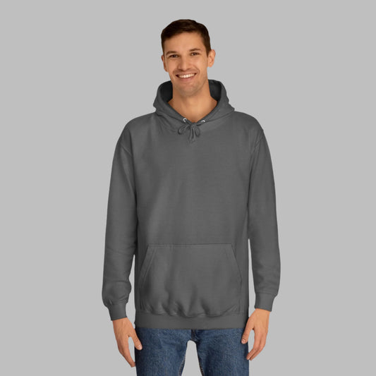 CANVAS OVERSIZED HOODIE IN CHARCOAL