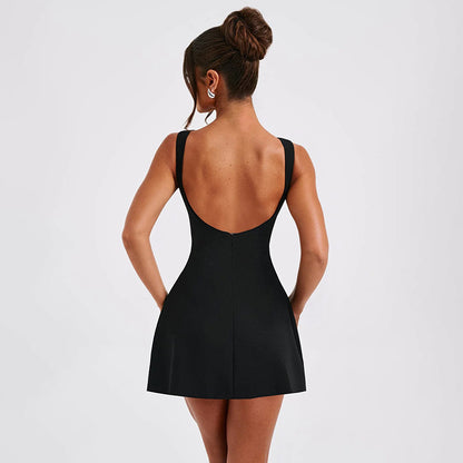 AURORA BACKLESS MINI DRESS