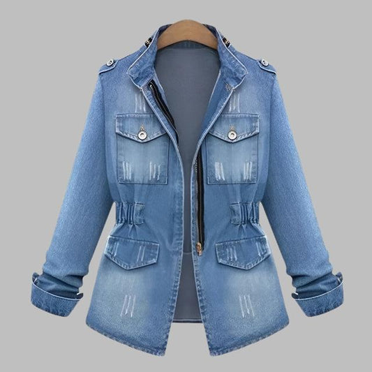 GLORIA DENIM JACKET IN BLUE