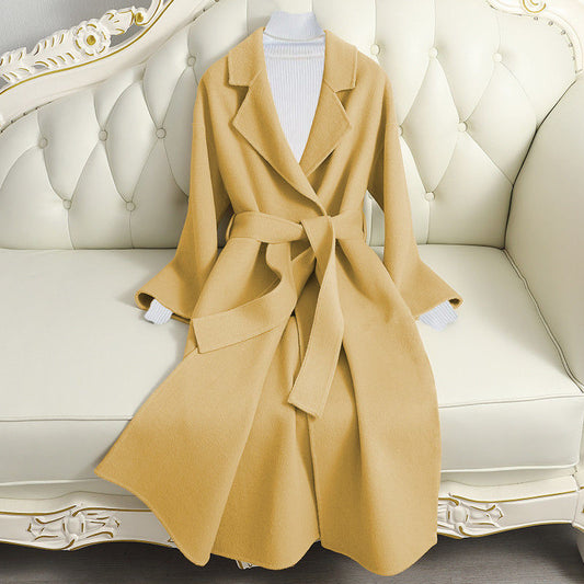 REGAL IVY WOOL OVERCOAT IN LIGHT BROWN