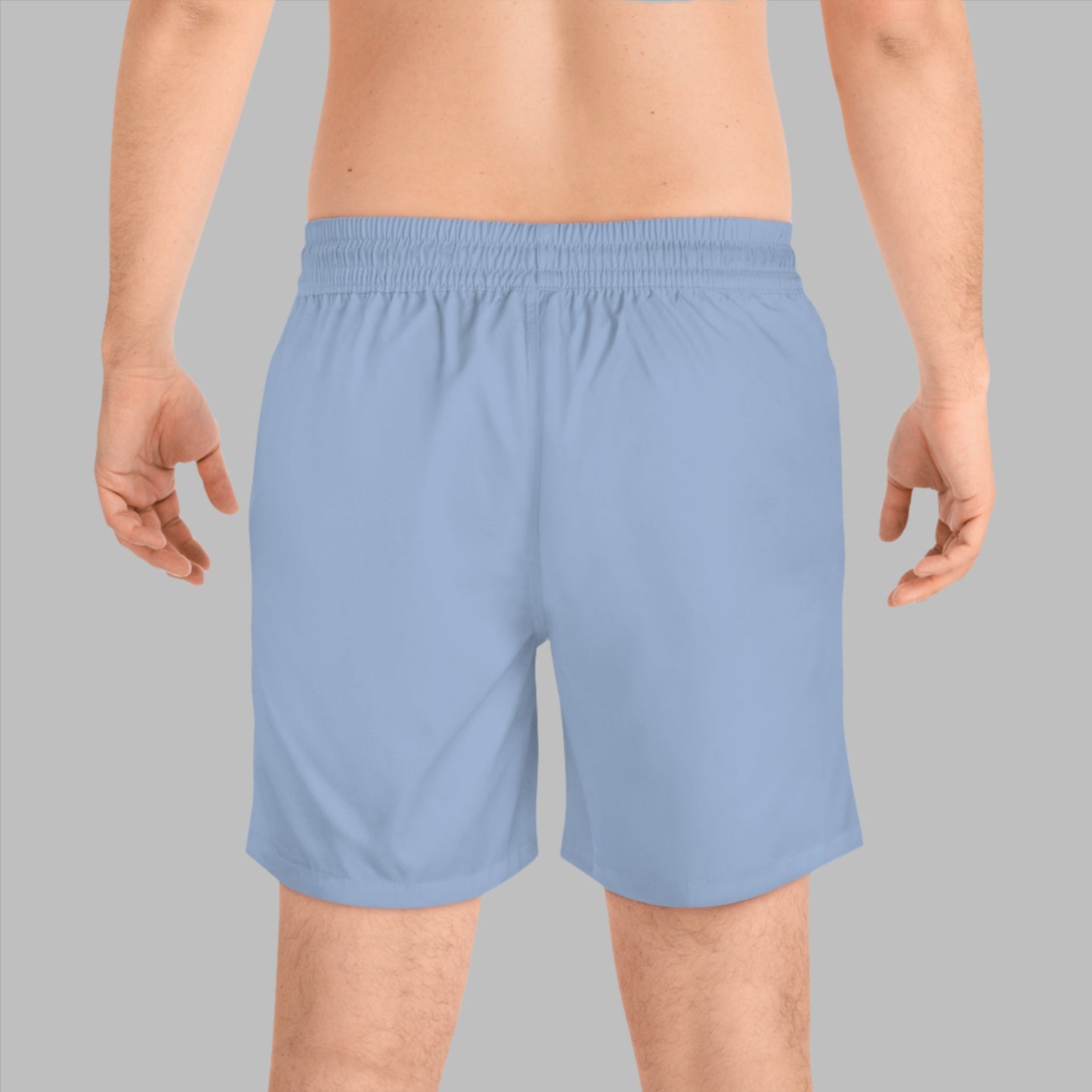 BOLD BLUE GEOMETRIC SWIMMING SHORTS