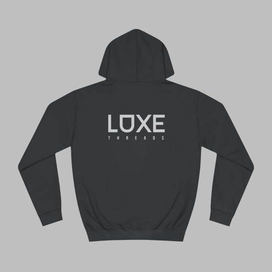 CANVAS OVERSIZED HOODIE IN BLACK