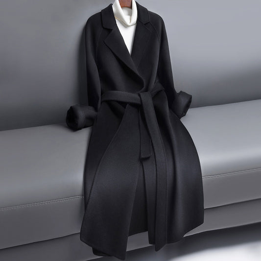 REGAL IVY WOOL OVERCOAT IN BLACK