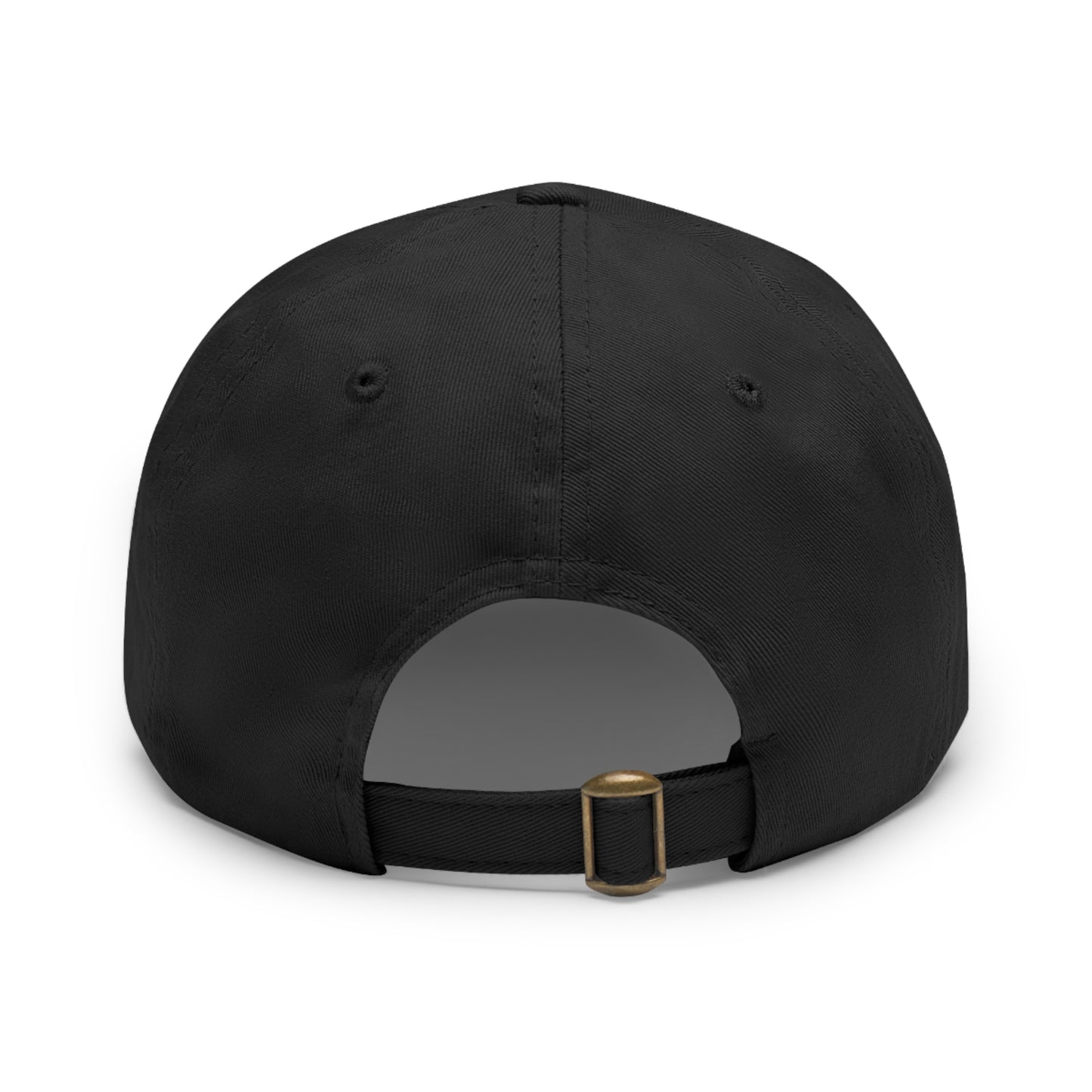 Bio-Washed Chino Twill Leather Patch Hat