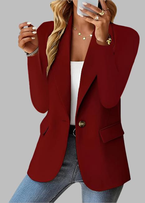 TEMPO ELEGANCE BLAZER IN WINE RED